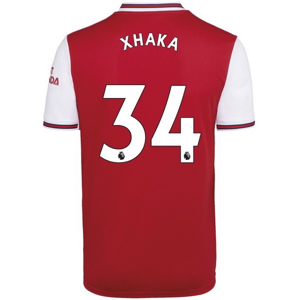 Camiseta Arsenal NO.34 Xhaka Primera equipación 2019-2020 Rojo